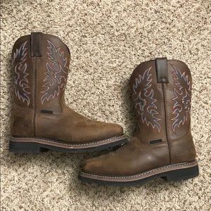 Brazos boots with square point